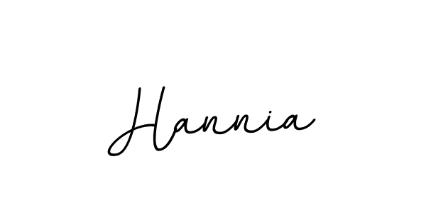 Create a beautiful signature design for name Hannia. With this signature (BallpointsItalic-DORy9) fonts, you can make a handwritten signature for free. Hannia signature style 11 images and pictures png
