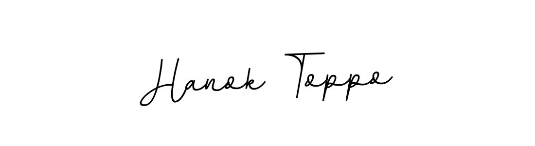 You should practise on your own different ways (BallpointsItalic-DORy9) to write your name (Hanok Toppo) in signature. don't let someone else do it for you. Hanok Toppo signature style 11 images and pictures png