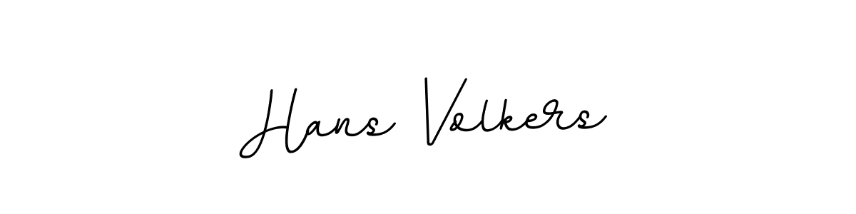 How to make Hans Volkers name signature. Use BallpointsItalic-DORy9 style for creating short signs online. This is the latest handwritten sign. Hans Volkers signature style 11 images and pictures png