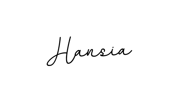 Create a beautiful signature design for name Hansia. With this signature (BallpointsItalic-DORy9) fonts, you can make a handwritten signature for free. Hansia signature style 11 images and pictures png
