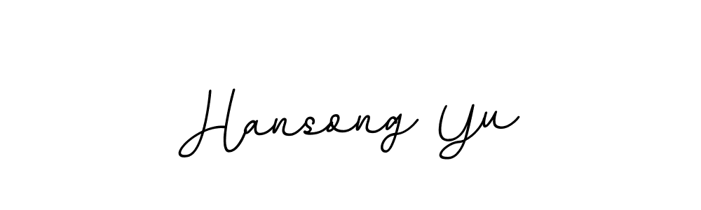 Design your own signature with our free online signature maker. With this signature software, you can create a handwritten (BallpointsItalic-DORy9) signature for name Hansong Yu. Hansong Yu signature style 11 images and pictures png