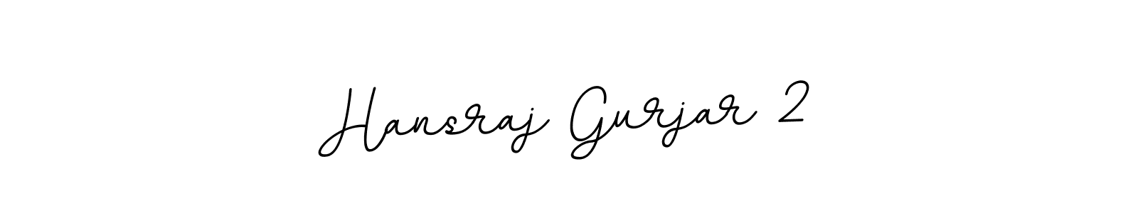 Use a signature maker to create a handwritten signature online. With this signature software, you can design (BallpointsItalic-DORy9) your own signature for name Hansraj Gurjar 2. Hansraj Gurjar 2 signature style 11 images and pictures png