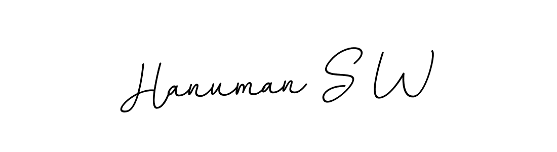 Design your own signature with our free online signature maker. With this signature software, you can create a handwritten (BallpointsItalic-DORy9) signature for name Hanuman S W. Hanuman S W signature style 11 images and pictures png
