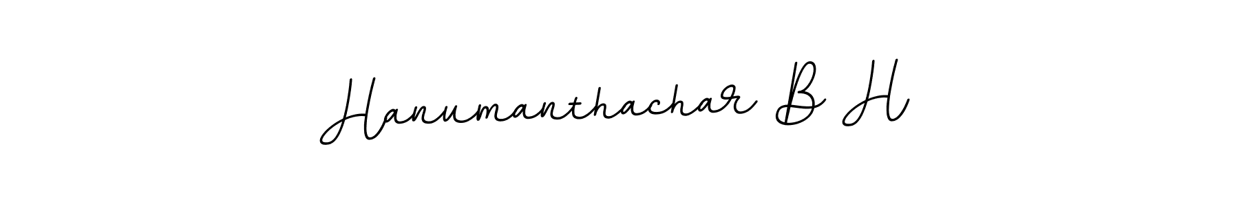 Use a signature maker to create a handwritten signature online. With this signature software, you can design (BallpointsItalic-DORy9) your own signature for name Hanumanthachar B H. Hanumanthachar B H signature style 11 images and pictures png