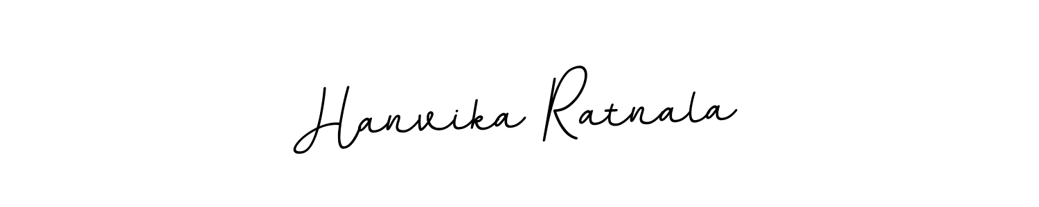 You should practise on your own different ways (BallpointsItalic-DORy9) to write your name (Hanvika Ratnala) in signature. don't let someone else do it for you. Hanvika Ratnala signature style 11 images and pictures png