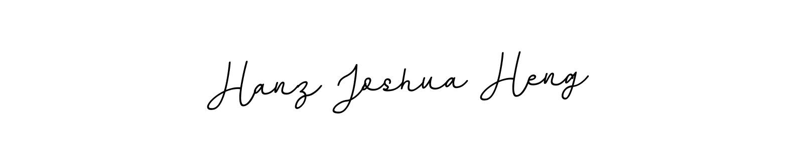 It looks lik you need a new signature style for name Hanz Joshua Heng. Design unique handwritten (BallpointsItalic-DORy9) signature with our free signature maker in just a few clicks. Hanz Joshua Heng signature style 11 images and pictures png