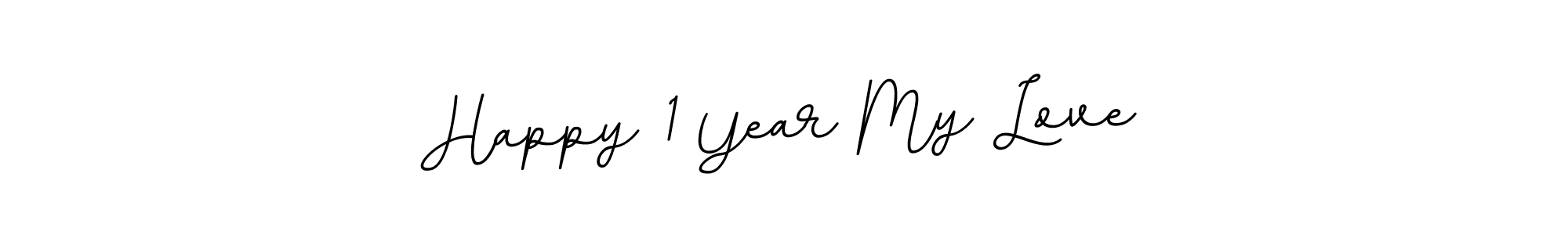 Create a beautiful signature design for name Happy 1 Year My Love. With this signature (BallpointsItalic-DORy9) fonts, you can make a handwritten signature for free. Happy 1 Year My Love signature style 11 images and pictures png