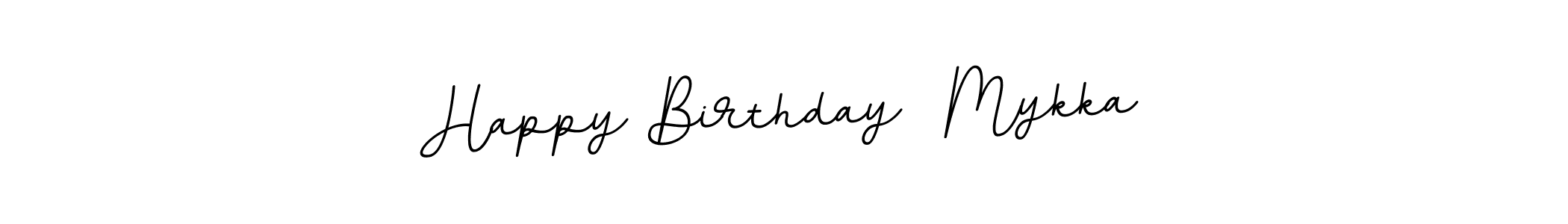 if you are searching for the best signature style for your name Happy Birthday  Mykka. so please give up your signature search. here we have designed multiple signature styles  using BallpointsItalic-DORy9. Happy Birthday  Mykka signature style 11 images and pictures png