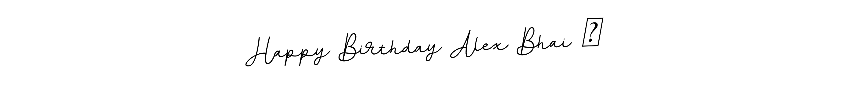 Also You can easily find your signature by using the search form. We will create Happy Birthday Alex Bhai ❤ name handwritten signature images for you free of cost using BallpointsItalic-DORy9 sign style. Happy Birthday Alex Bhai ❤ signature style 11 images and pictures png