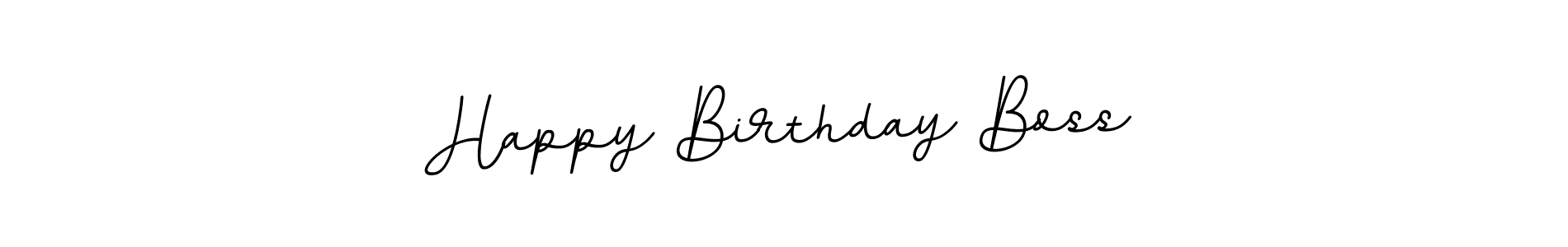 Make a beautiful signature design for name Happy Birthday Boss. With this signature (BallpointsItalic-DORy9) style, you can create a handwritten signature for free. Happy Birthday Boss signature style 11 images and pictures png