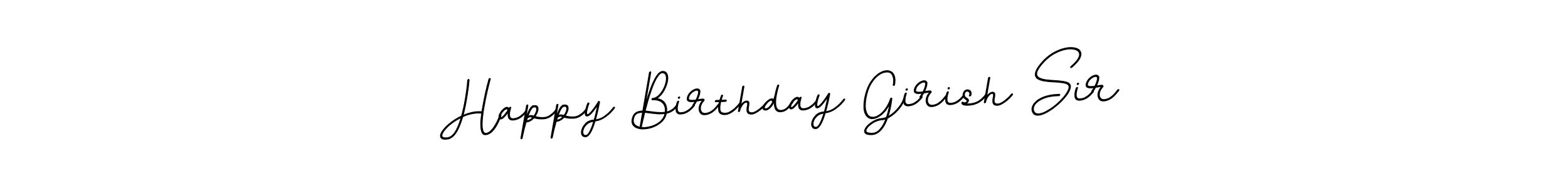 Design your own signature with our free online signature maker. With this signature software, you can create a handwritten (BallpointsItalic-DORy9) signature for name Happy Birthday Girish Sir. Happy Birthday Girish Sir signature style 11 images and pictures png