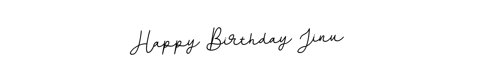 Create a beautiful signature design for name Happy Birthday Jinu. With this signature (BallpointsItalic-DORy9) fonts, you can make a handwritten signature for free. Happy Birthday Jinu signature style 11 images and pictures png