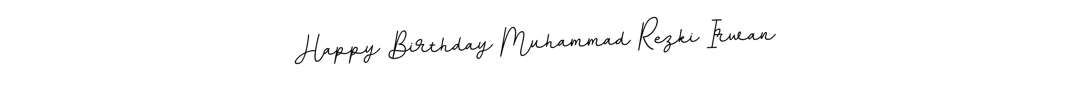 The best way (BallpointsItalic-DORy9) to make a short signature is to pick only two or three words in your name. The name Happy Birthday Muhammad Rezki Irwan include a total of six letters. For converting this name. Happy Birthday Muhammad Rezki Irwan signature style 11 images and pictures png