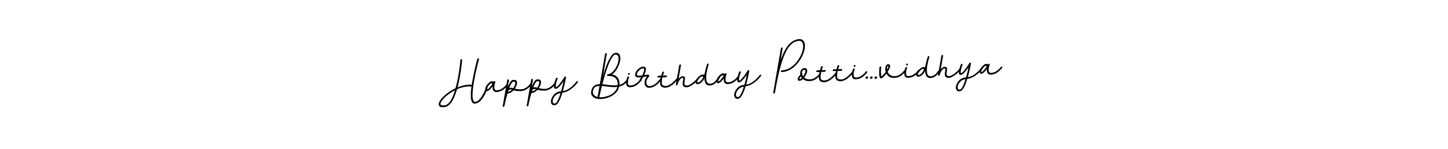 BallpointsItalic-DORy9 is a professional signature style that is perfect for those who want to add a touch of class to their signature. It is also a great choice for those who want to make their signature more unique. Get Happy Birthday Potti...vidhya name to fancy signature for free. Happy Birthday Potti...vidhya signature style 11 images and pictures png