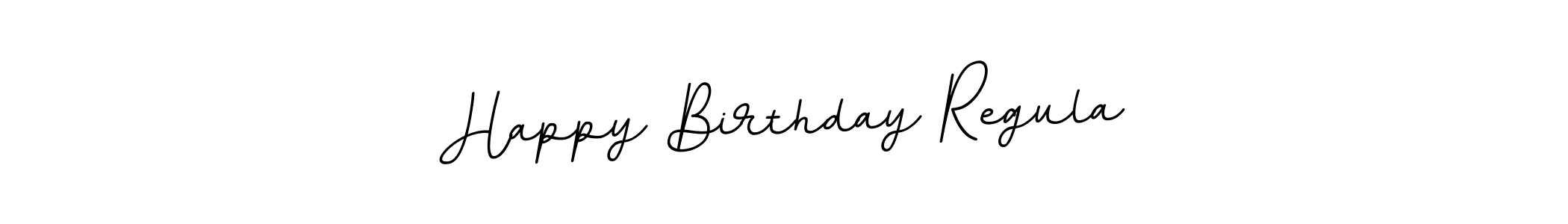 Make a beautiful signature design for name Happy Birthday Regula. With this signature (BallpointsItalic-DORy9) style, you can create a handwritten signature for free. Happy Birthday Regula signature style 11 images and pictures png