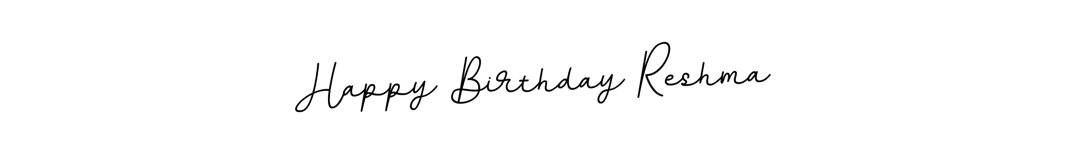 BallpointsItalic-DORy9 is a professional signature style that is perfect for those who want to add a touch of class to their signature. It is also a great choice for those who want to make their signature more unique. Get Happy Birthday Reshma name to fancy signature for free. Happy Birthday Reshma signature style 11 images and pictures png