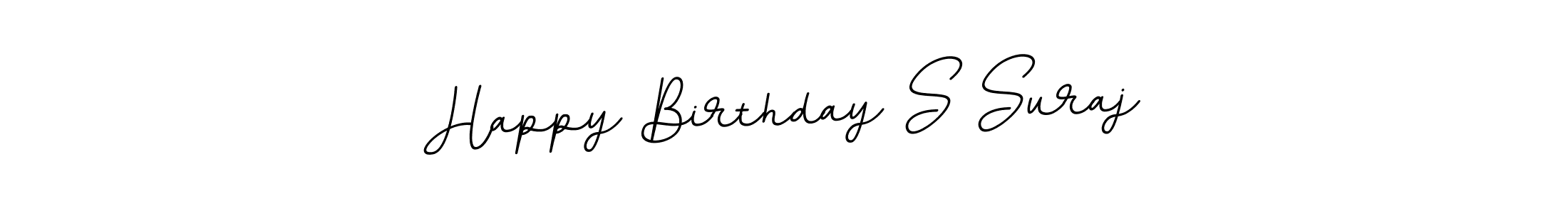Make a beautiful signature design for name Happy Birthday S Suraj. With this signature (BallpointsItalic-DORy9) style, you can create a handwritten signature for free. Happy Birthday S Suraj signature style 11 images and pictures png
