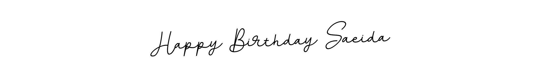 Happy Birthday Saeida stylish signature style. Best Handwritten Sign (BallpointsItalic-DORy9) for my name. Handwritten Signature Collection Ideas for my name Happy Birthday Saeida. Happy Birthday Saeida signature style 11 images and pictures png