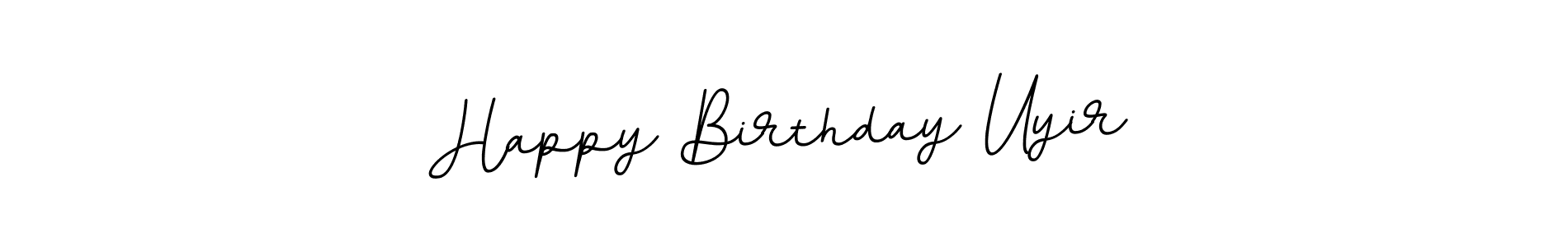 The best way (BallpointsItalic-DORy9) to make a short signature is to pick only two or three words in your name. The name Happy Birthday Uyir include a total of six letters. For converting this name. Happy Birthday Uyir signature style 11 images and pictures png