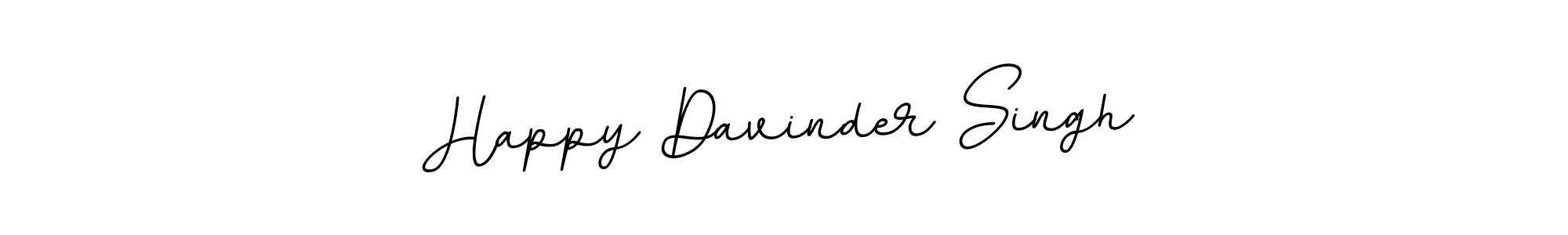 Use a signature maker to create a handwritten signature online. With this signature software, you can design (BallpointsItalic-DORy9) your own signature for name Happy Davinder Singh. Happy Davinder Singh signature style 11 images and pictures png