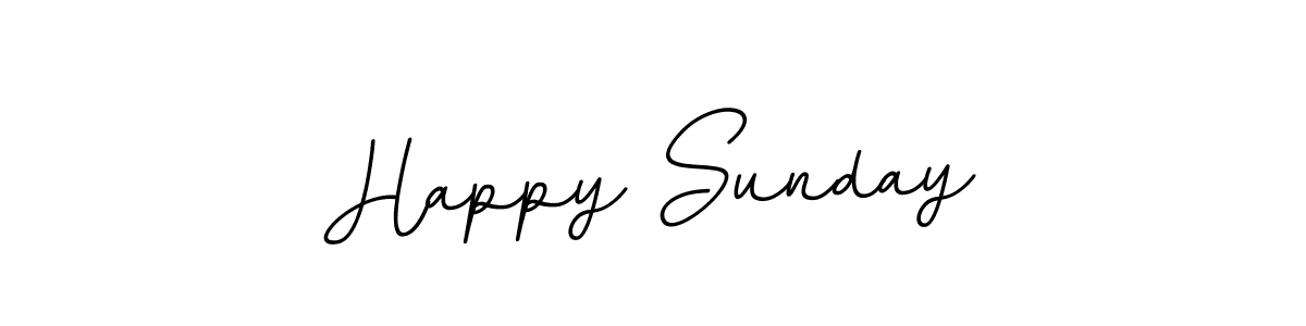 Use a signature maker to create a handwritten signature online. With this signature software, you can design (BallpointsItalic-DORy9) your own signature for name Happy Sunday. Happy Sunday signature style 11 images and pictures png