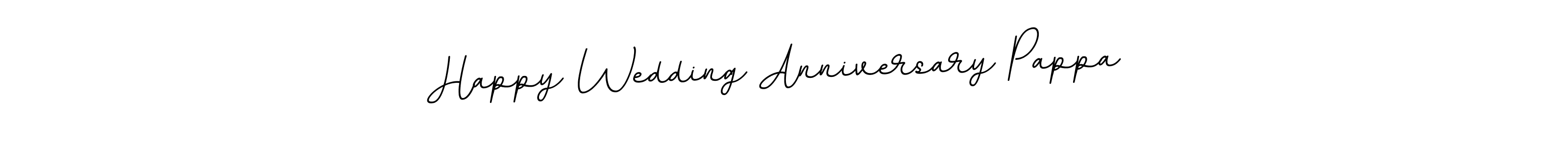 Create a beautiful signature design for name Happy Wedding Anniversary Pappa . With this signature (BallpointsItalic-DORy9) fonts, you can make a handwritten signature for free. Happy Wedding Anniversary Pappa  signature style 11 images and pictures png