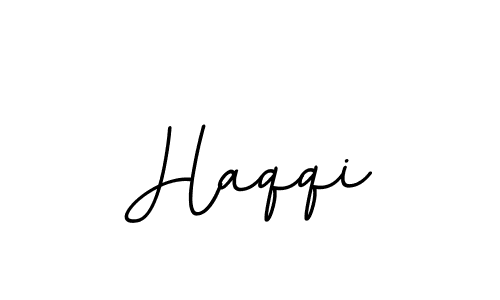 Create a beautiful signature design for name Haqqi. With this signature (BallpointsItalic-DORy9) fonts, you can make a handwritten signature for free. Haqqi signature style 11 images and pictures png