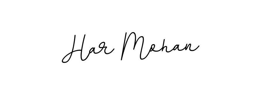 Make a beautiful signature design for name Har Mohan. With this signature (BallpointsItalic-DORy9) style, you can create a handwritten signature for free. Har Mohan signature style 11 images and pictures png