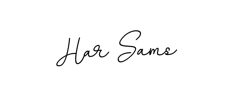 The best way (BallpointsItalic-DORy9) to make a short signature is to pick only two or three words in your name. The name Har Sams include a total of six letters. For converting this name. Har Sams signature style 11 images and pictures png