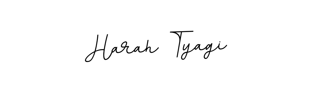 Use a signature maker to create a handwritten signature online. With this signature software, you can design (BallpointsItalic-DORy9) your own signature for name Harah Tyagi. Harah Tyagi signature style 11 images and pictures png