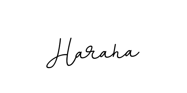 Use a signature maker to create a handwritten signature online. With this signature software, you can design (BallpointsItalic-DORy9) your own signature for name Haraha. Haraha signature style 11 images and pictures png
