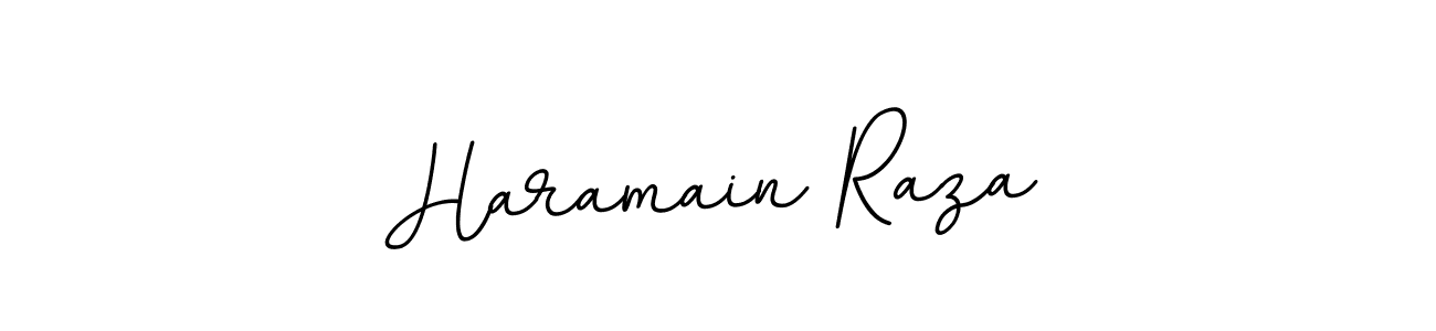 Use a signature maker to create a handwritten signature online. With this signature software, you can design (BallpointsItalic-DORy9) your own signature for name Haramain Raza. Haramain Raza signature style 11 images and pictures png