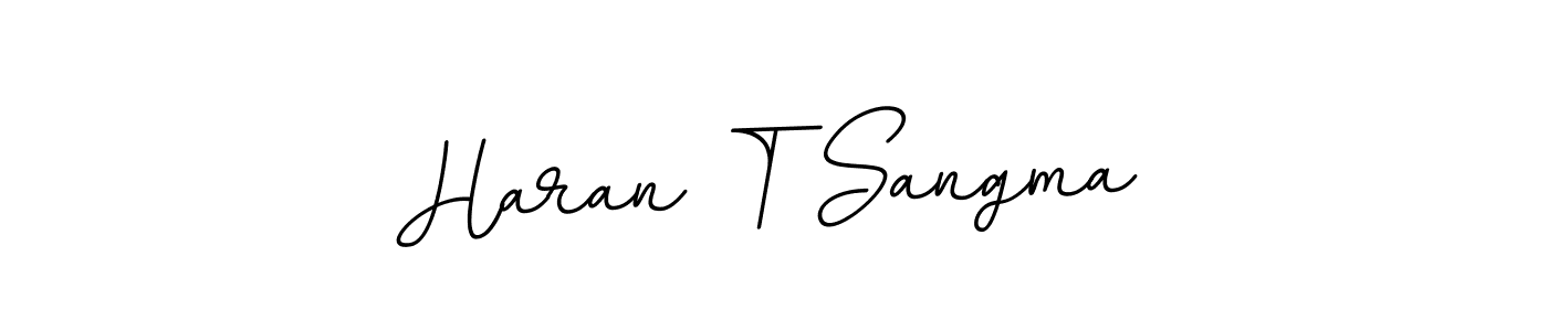 Create a beautiful signature design for name Haran T Sangma. With this signature (BallpointsItalic-DORy9) fonts, you can make a handwritten signature for free. Haran T Sangma signature style 11 images and pictures png