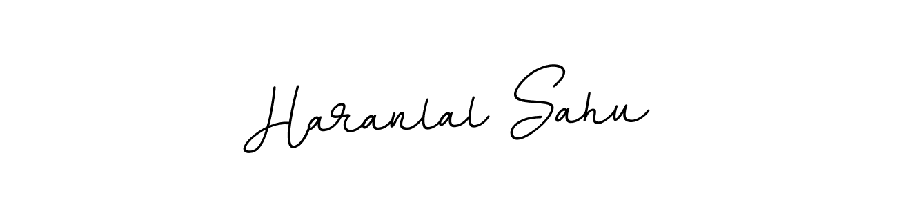 Haranlal Sahu stylish signature style. Best Handwritten Sign (BallpointsItalic-DORy9) for my name. Handwritten Signature Collection Ideas for my name Haranlal Sahu. Haranlal Sahu signature style 11 images and pictures png
