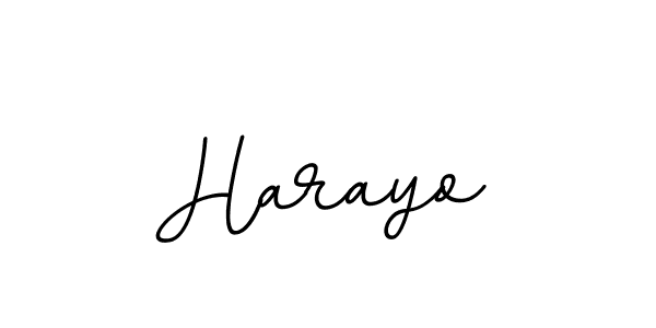 How to make Harayo name signature. Use BallpointsItalic-DORy9 style for creating short signs online. This is the latest handwritten sign. Harayo signature style 11 images and pictures png