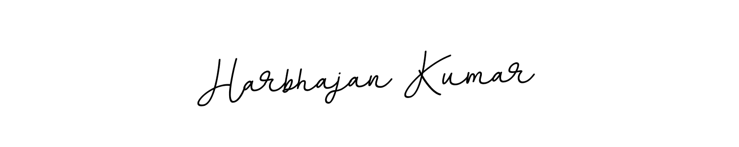 Make a beautiful signature design for name Harbhajan Kumar. With this signature (BallpointsItalic-DORy9) style, you can create a handwritten signature for free. Harbhajan Kumar signature style 11 images and pictures png