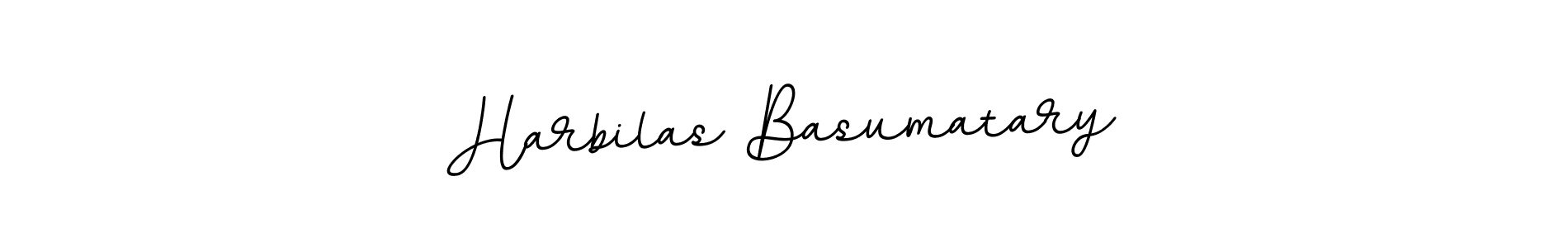 Make a beautiful signature design for name Harbilas Basumatary. With this signature (BallpointsItalic-DORy9) style, you can create a handwritten signature for free. Harbilas Basumatary signature style 11 images and pictures png