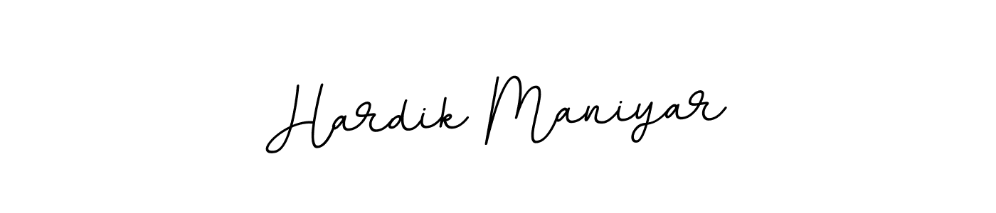 How to make Hardik Maniyar signature? BallpointsItalic-DORy9 is a professional autograph style. Create handwritten signature for Hardik Maniyar name. Hardik Maniyar signature style 11 images and pictures png