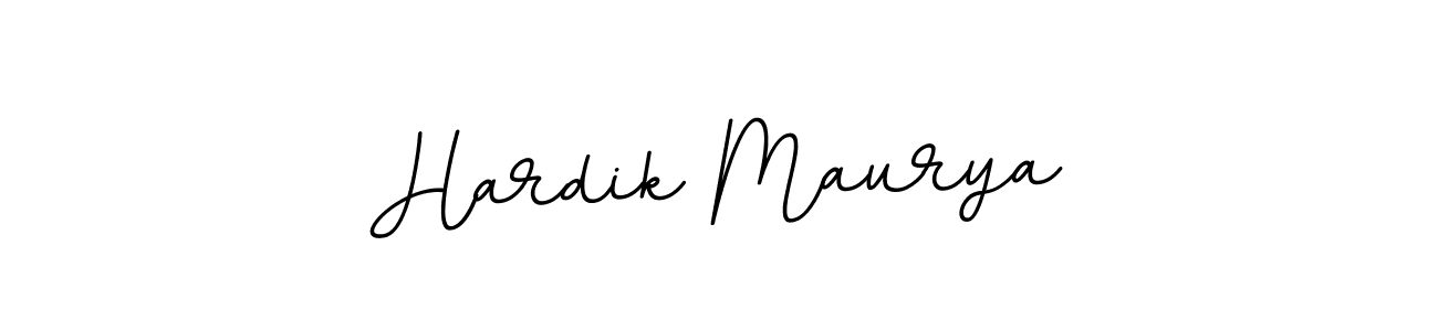 Make a beautiful signature design for name Hardik Maurya. With this signature (BallpointsItalic-DORy9) style, you can create a handwritten signature for free. Hardik Maurya signature style 11 images and pictures png