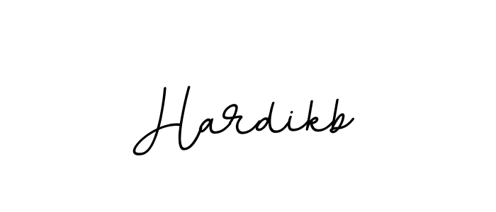 Use a signature maker to create a handwritten signature online. With this signature software, you can design (BallpointsItalic-DORy9) your own signature for name Hardikb. Hardikb signature style 11 images and pictures png