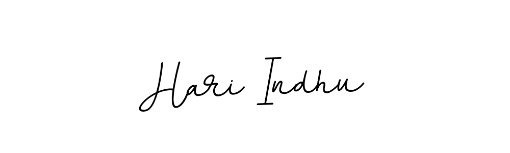 How to make Hari Indhu name signature. Use BallpointsItalic-DORy9 style for creating short signs online. This is the latest handwritten sign. Hari Indhu signature style 11 images and pictures png