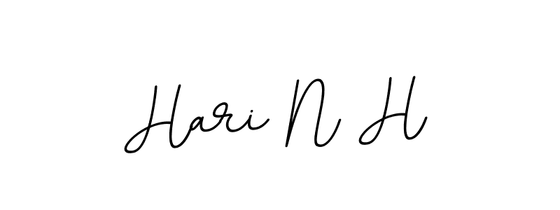 You should practise on your own different ways (BallpointsItalic-DORy9) to write your name (Hari N H) in signature. don't let someone else do it for you. Hari N H signature style 11 images and pictures png