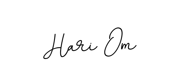 Use a signature maker to create a handwritten signature online. With this signature software, you can design (BallpointsItalic-DORy9) your own signature for name Hari Om. Hari Om signature style 11 images and pictures png