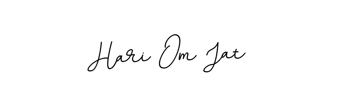 Use a signature maker to create a handwritten signature online. With this signature software, you can design (BallpointsItalic-DORy9) your own signature for name Hari Om Jat. Hari Om Jat signature style 11 images and pictures png