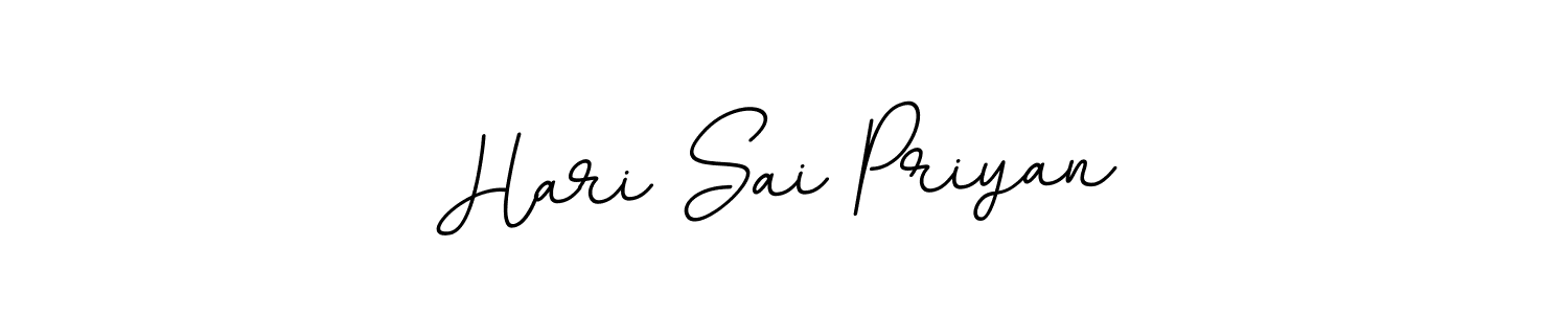 Similarly BallpointsItalic-DORy9 is the best handwritten signature design. Signature creator online .You can use it as an online autograph creator for name Hari Sai Priyan. Hari Sai Priyan signature style 11 images and pictures png