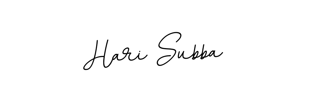 Use a signature maker to create a handwritten signature online. With this signature software, you can design (BallpointsItalic-DORy9) your own signature for name Hari Subba. Hari Subba signature style 11 images and pictures png