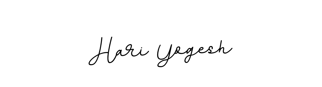 How to make Hari Yogesh name signature. Use BallpointsItalic-DORy9 style for creating short signs online. This is the latest handwritten sign. Hari Yogesh signature style 11 images and pictures png