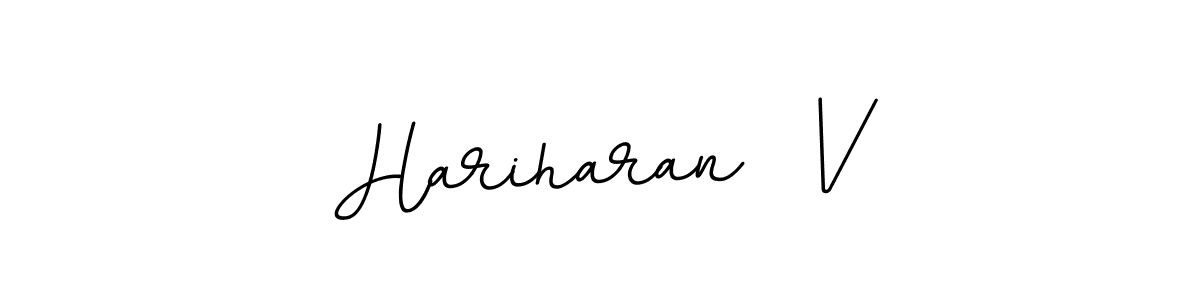 Create a beautiful signature design for name Hariharan  V. With this signature (BallpointsItalic-DORy9) fonts, you can make a handwritten signature for free. Hariharan  V signature style 11 images and pictures png