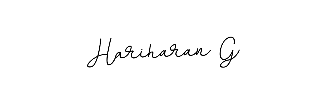 if you are searching for the best signature style for your name Hariharan G. so please give up your signature search. here we have designed multiple signature styles  using BallpointsItalic-DORy9. Hariharan G signature style 11 images and pictures png