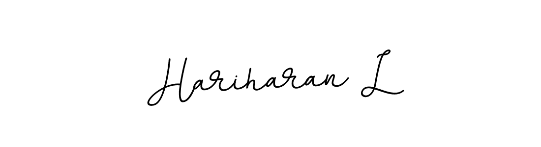 You should practise on your own different ways (BallpointsItalic-DORy9) to write your name (Hariharan L) in signature. don't let someone else do it for you. Hariharan L signature style 11 images and pictures png